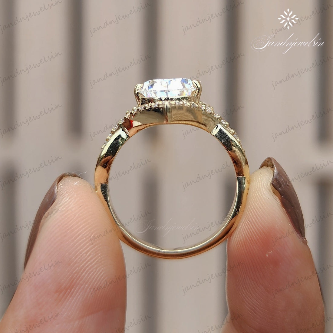 Pear Cut Moissanite Engagement Ring 14K Solid Gold Ring Unique Pear Halo Ring Wedding Ring For Her Vintage Inspire Anniversary Gift For Women