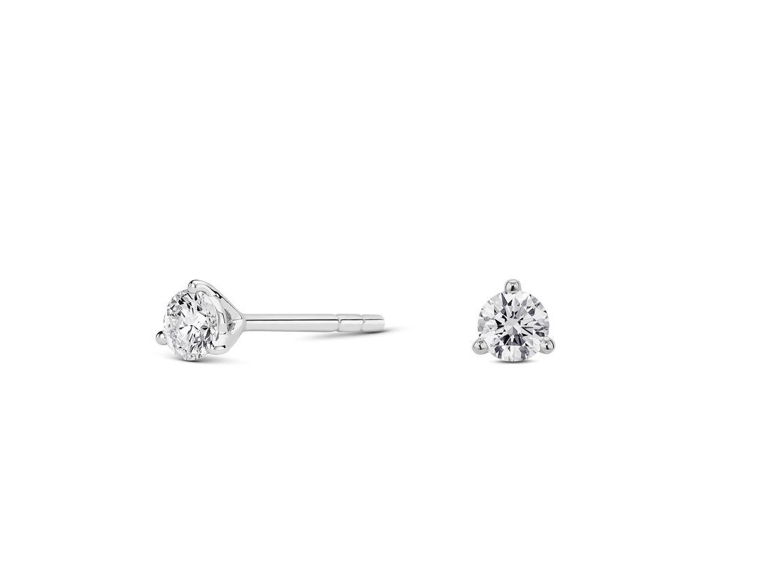 Lab-Grown Diamond ¼ct. tw. Mini Round Brilliant Solitaire Studs | White