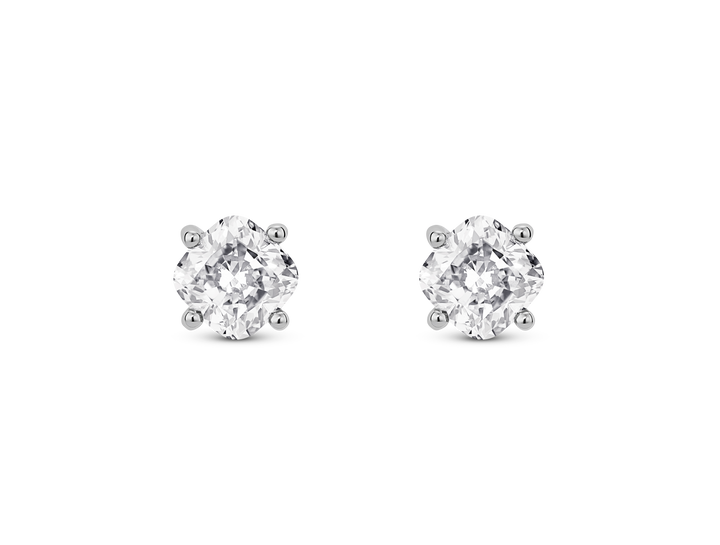 Lab-Grown Diamond 1ct. tw. Cushion Cut 14k Gold Studs | White
