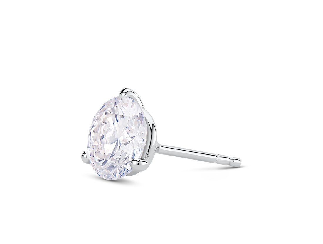 Lab-Grown Diamond 1½ct. Round Brilliant Solitaire Stud | White