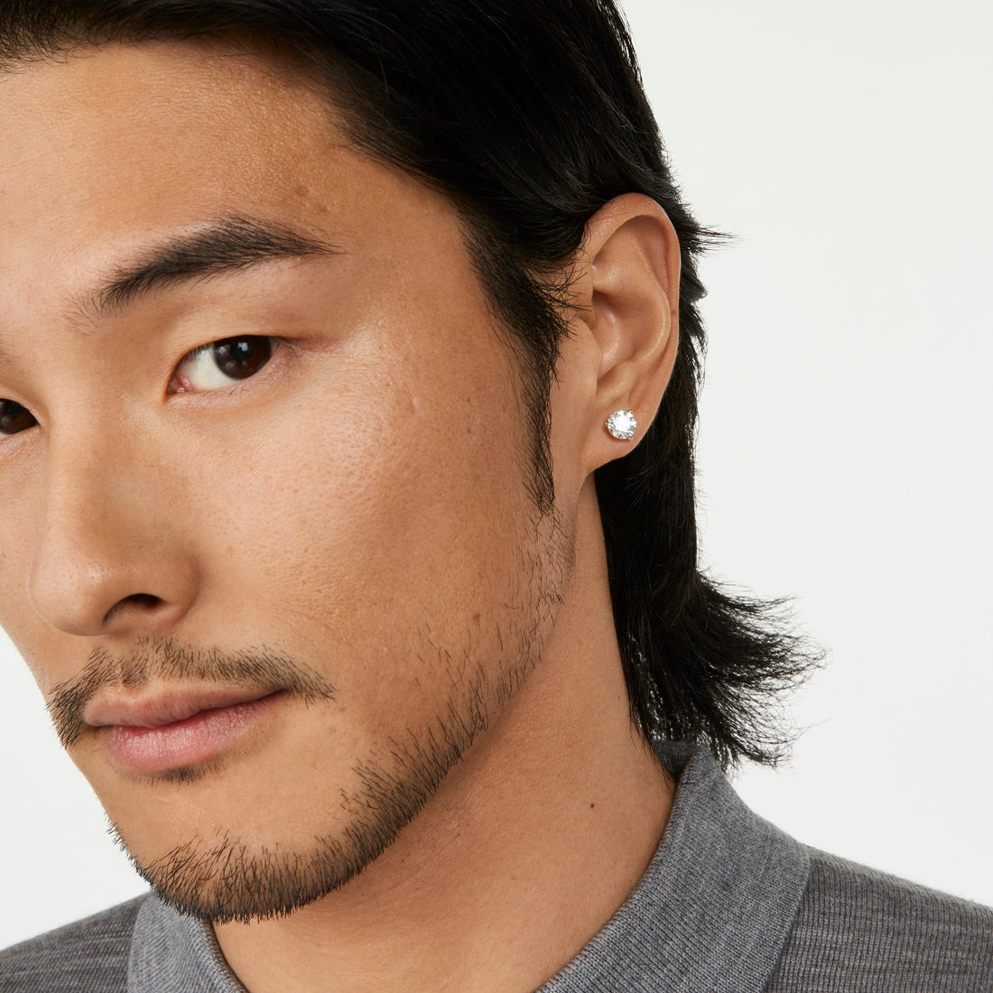 Lab-Grown Diamond 1½ct. Round Brilliant Solitaire Stud | White