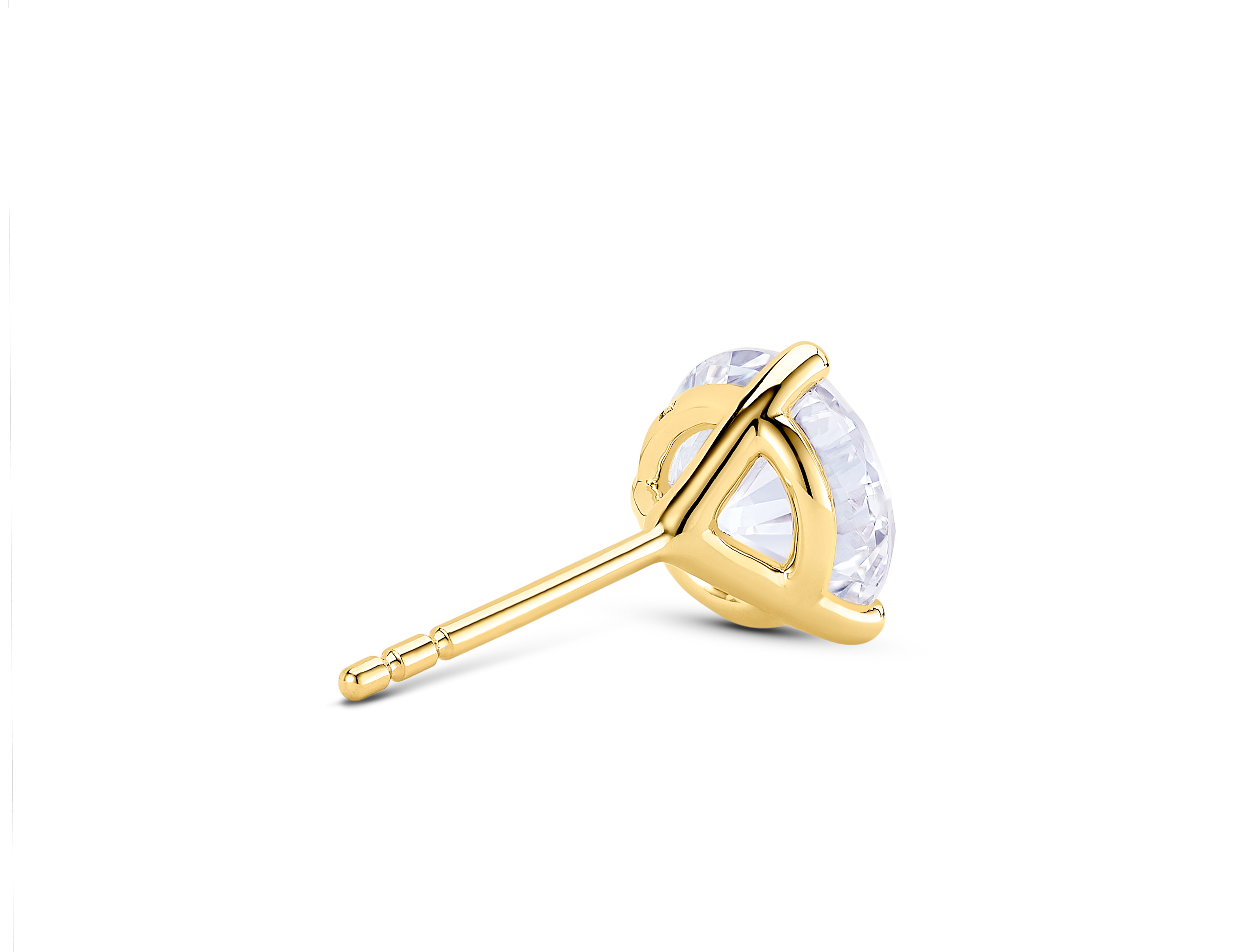 Lab-Grown Diamond 1½ct. Round Brilliant Solitaire Stud | White