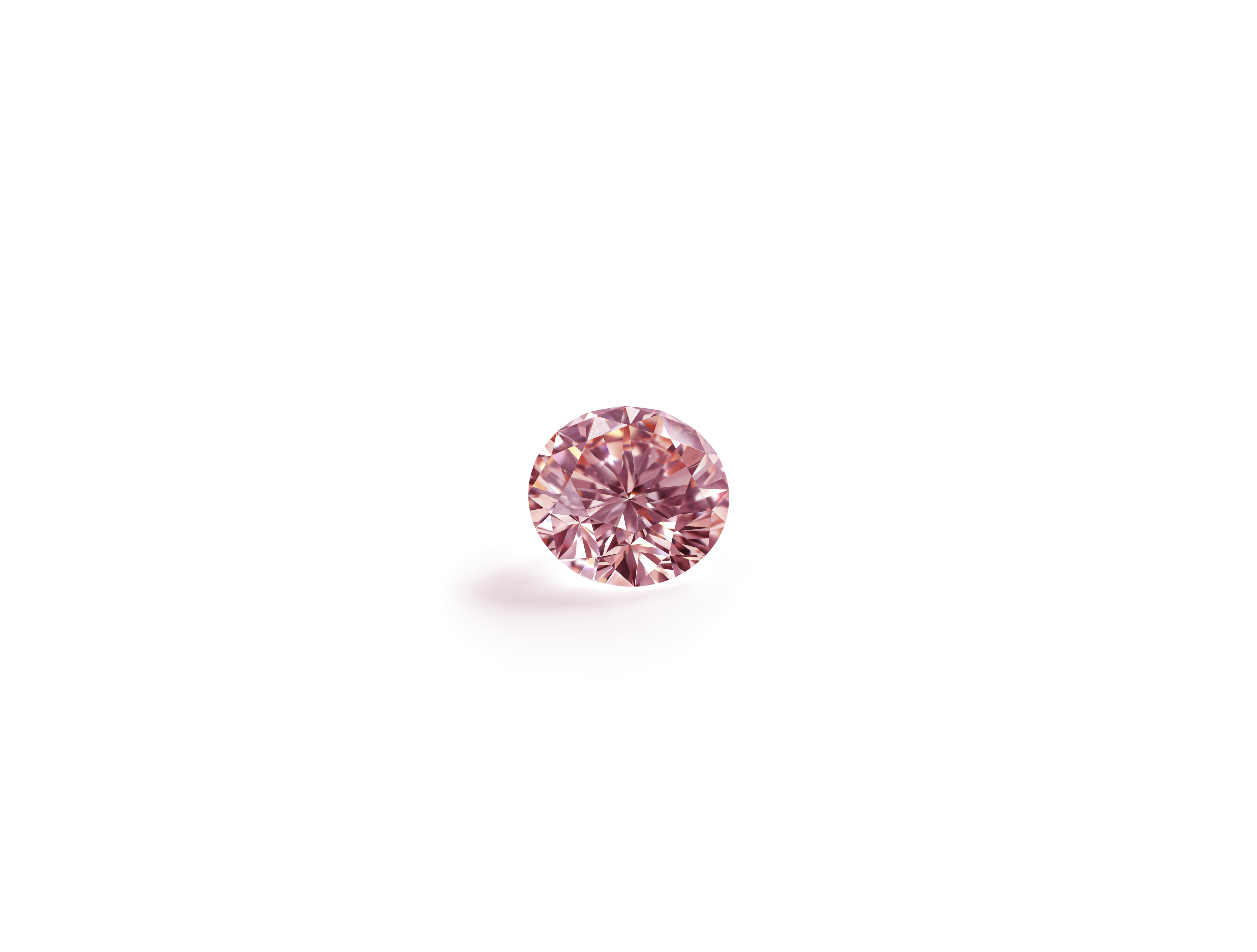 Finest Lab-Grown Loose 1ct. Round Brilliant Diamond | Pink