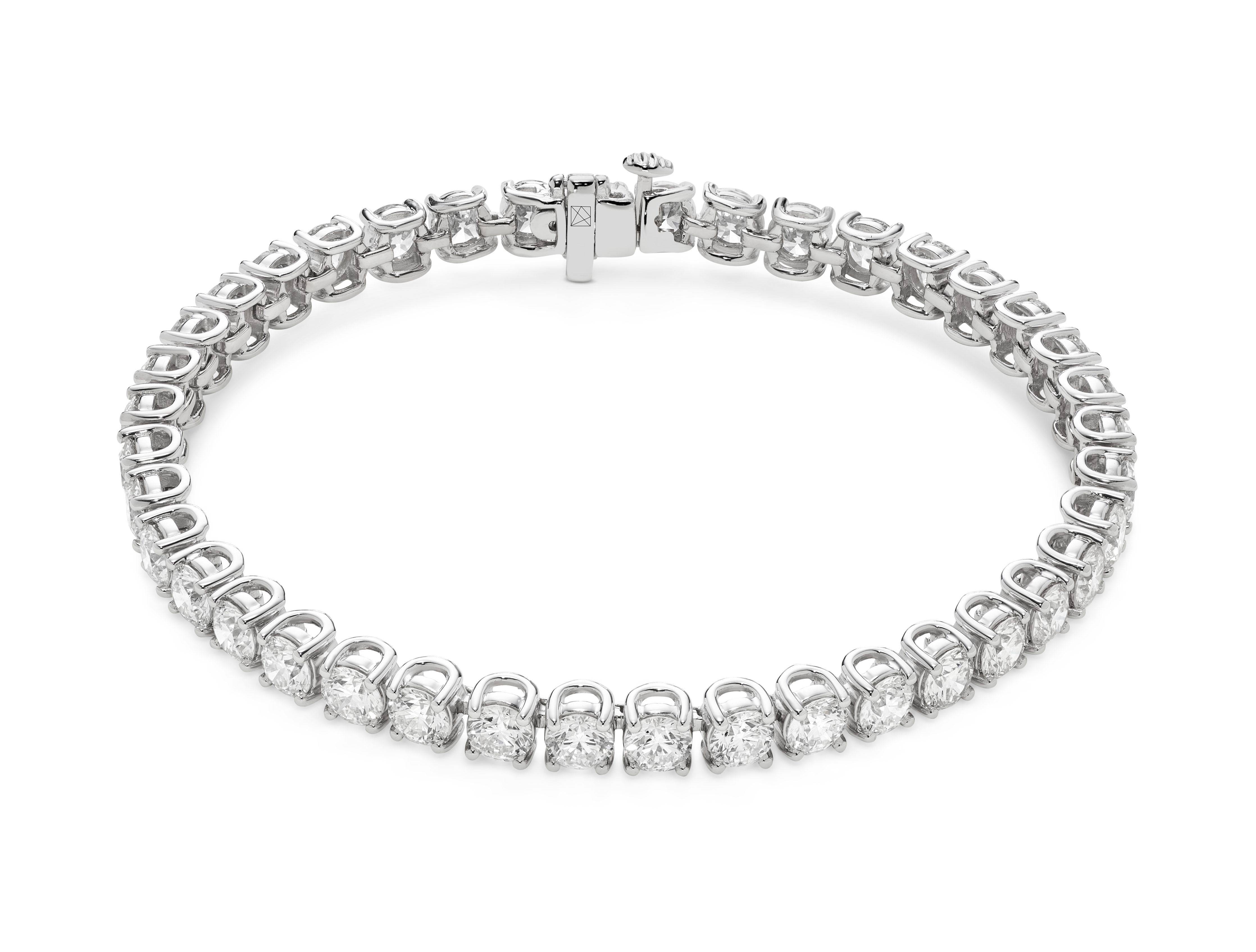 Lab-Grown Diamond Large Tennis Bracelet - G/H color, 7" length | White