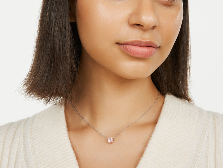 Lab-Grown Diamond 1½ct. Round Brilliant Solitaire Pendant | Pink
