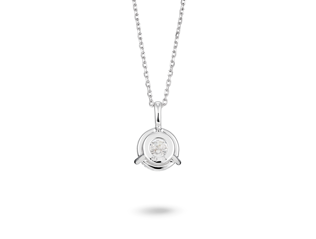 Lab-Grown Diamond 2ct. Round Brilliant Solitaire Bale Pendant | White