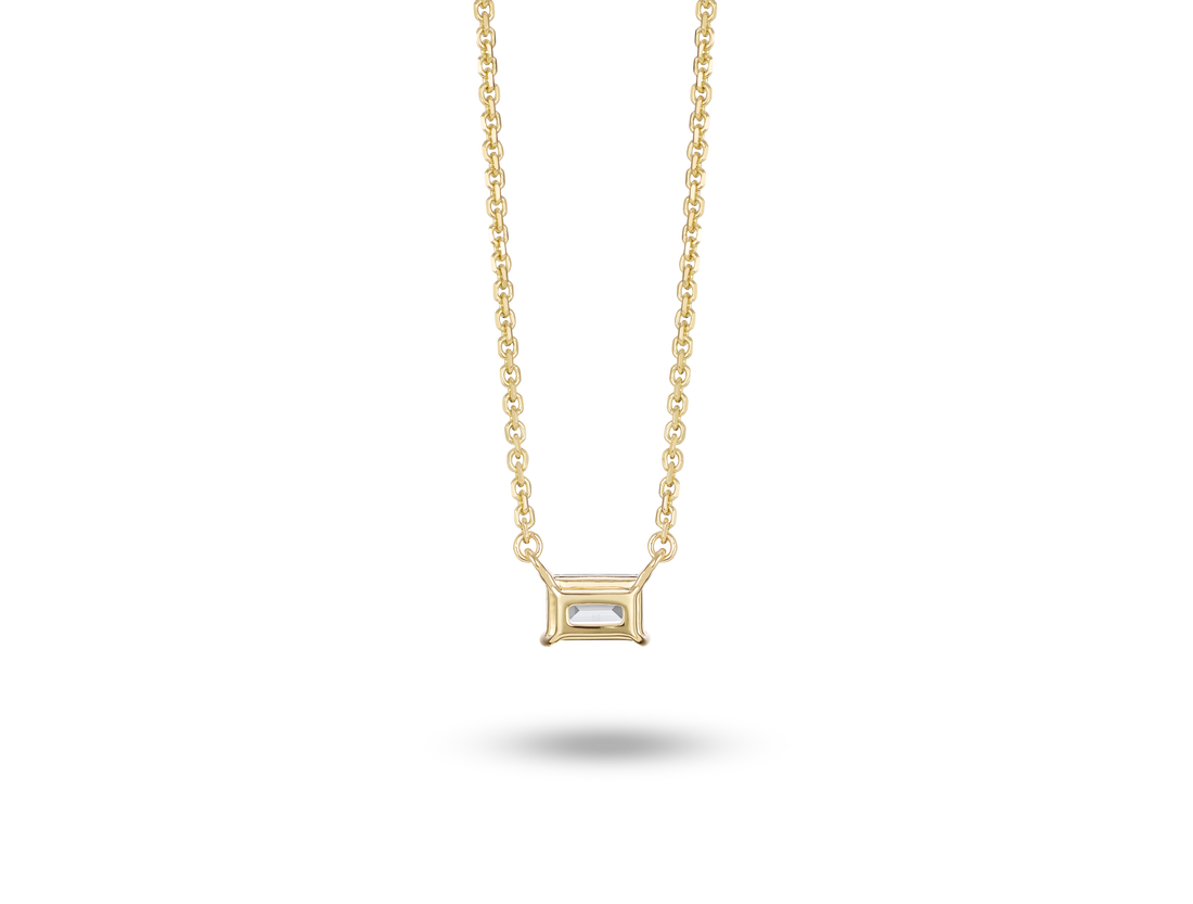 Lab-Grown Diamond ¼ct. Mini Baguette Pendant | White