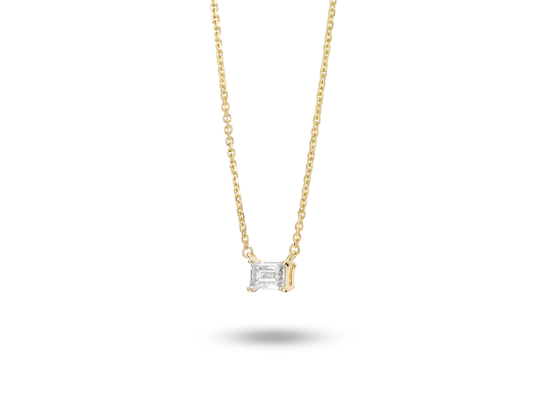 Lab-Grown Diamond ¼ct. Mini Baguette Pendant | White