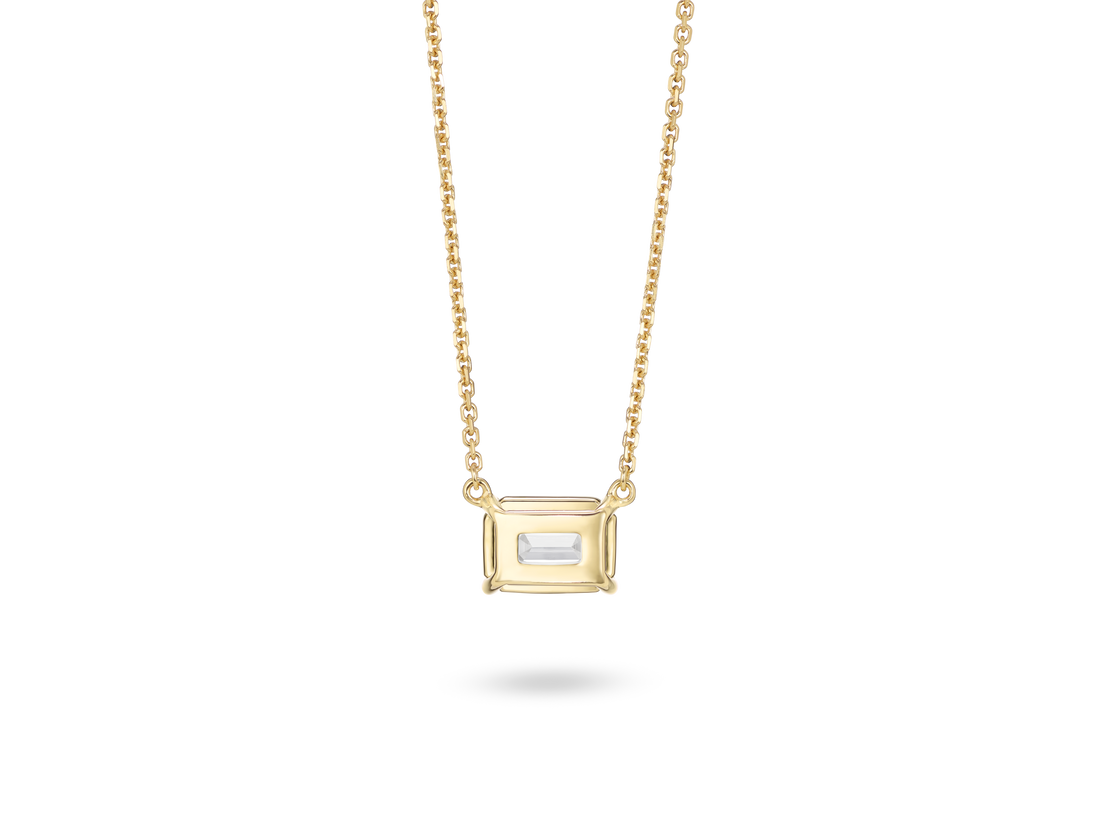 Lab-Grown Diamond 1ct. Emerald Cut Pendant | White