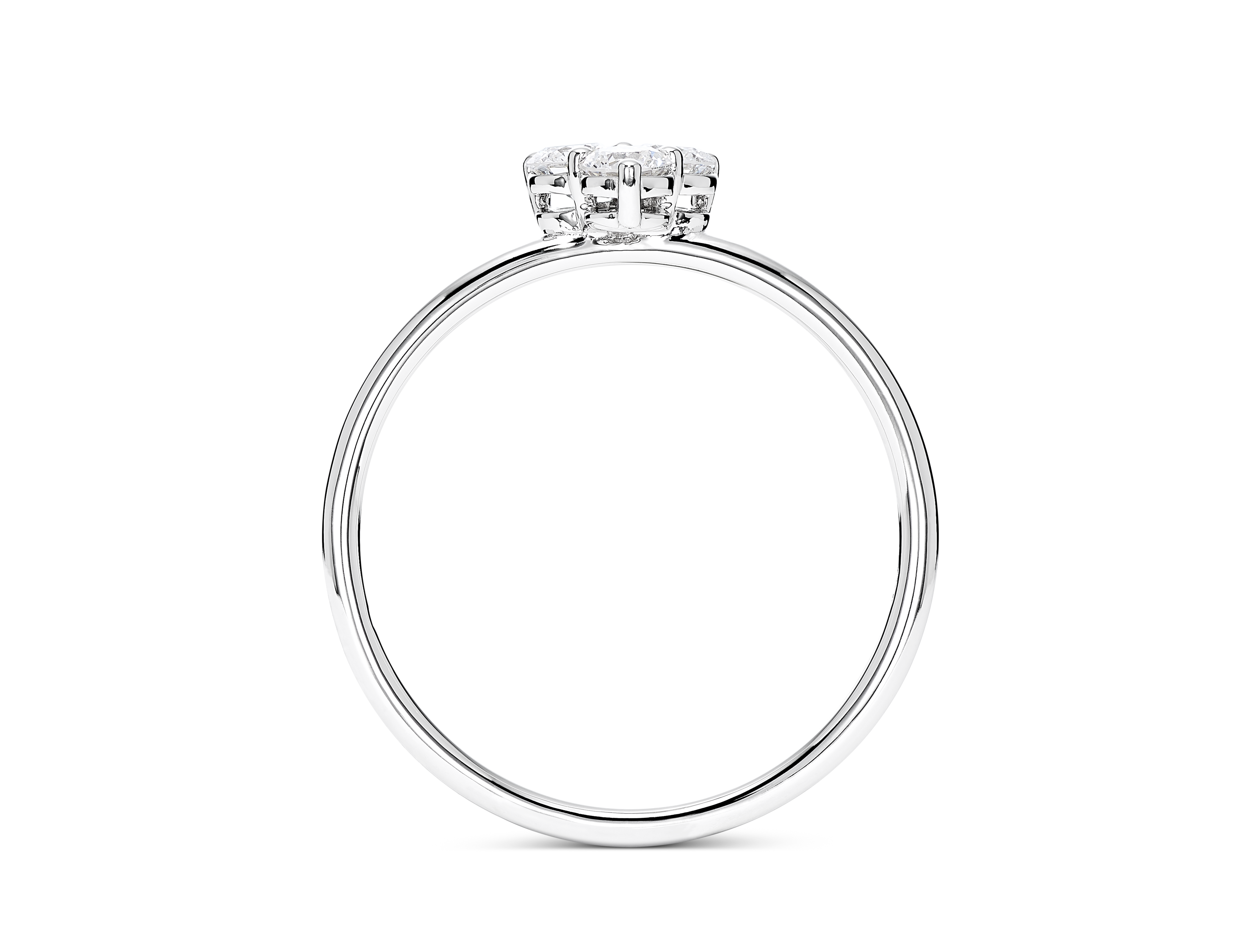 Lab-Grown Diamond ³⁄₁₀ct. tw. Mini Trio Round Brilliant Ring | White