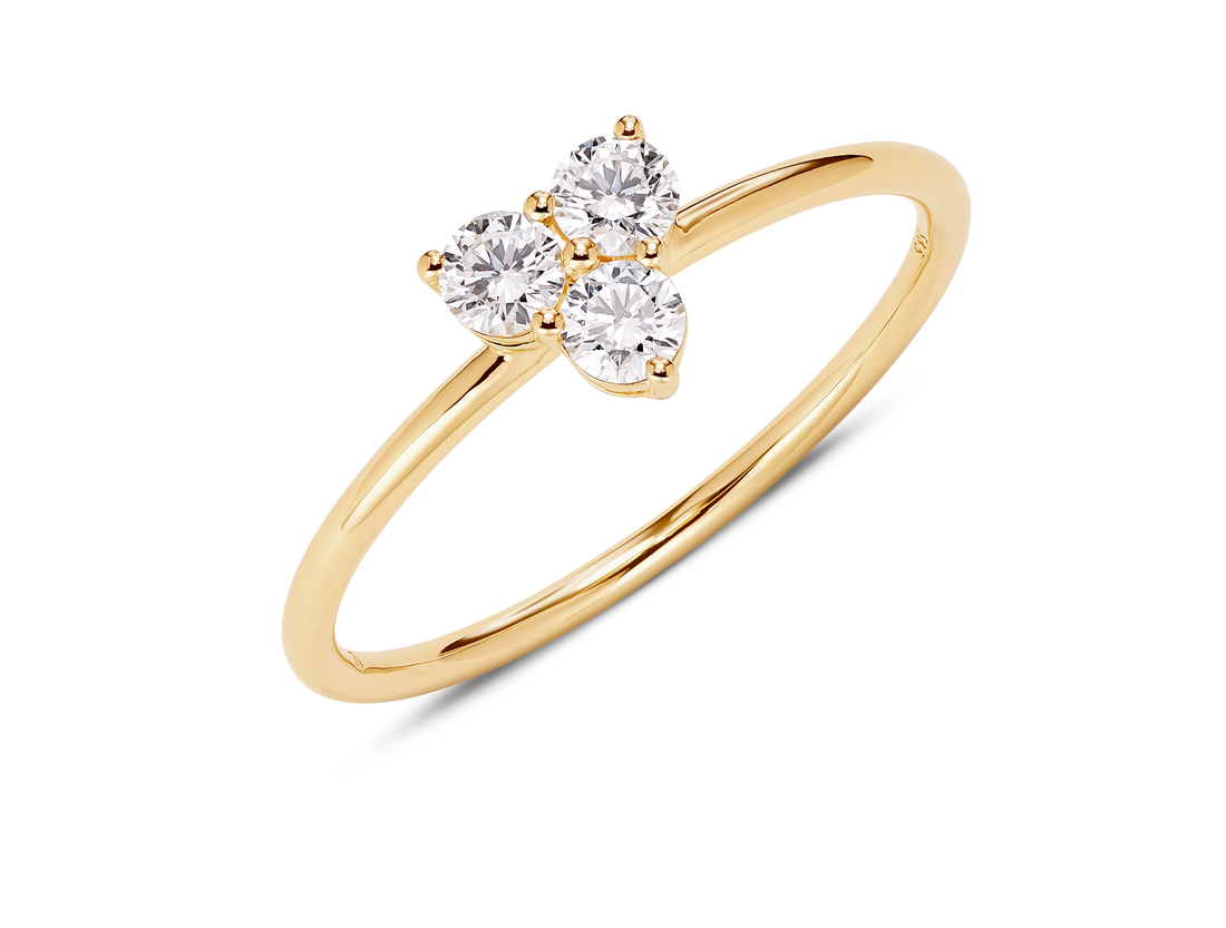 Lab-Grown Diamond ³⁄₁₀ct. tw. Mini Trio Round Brilliant Ring | White
