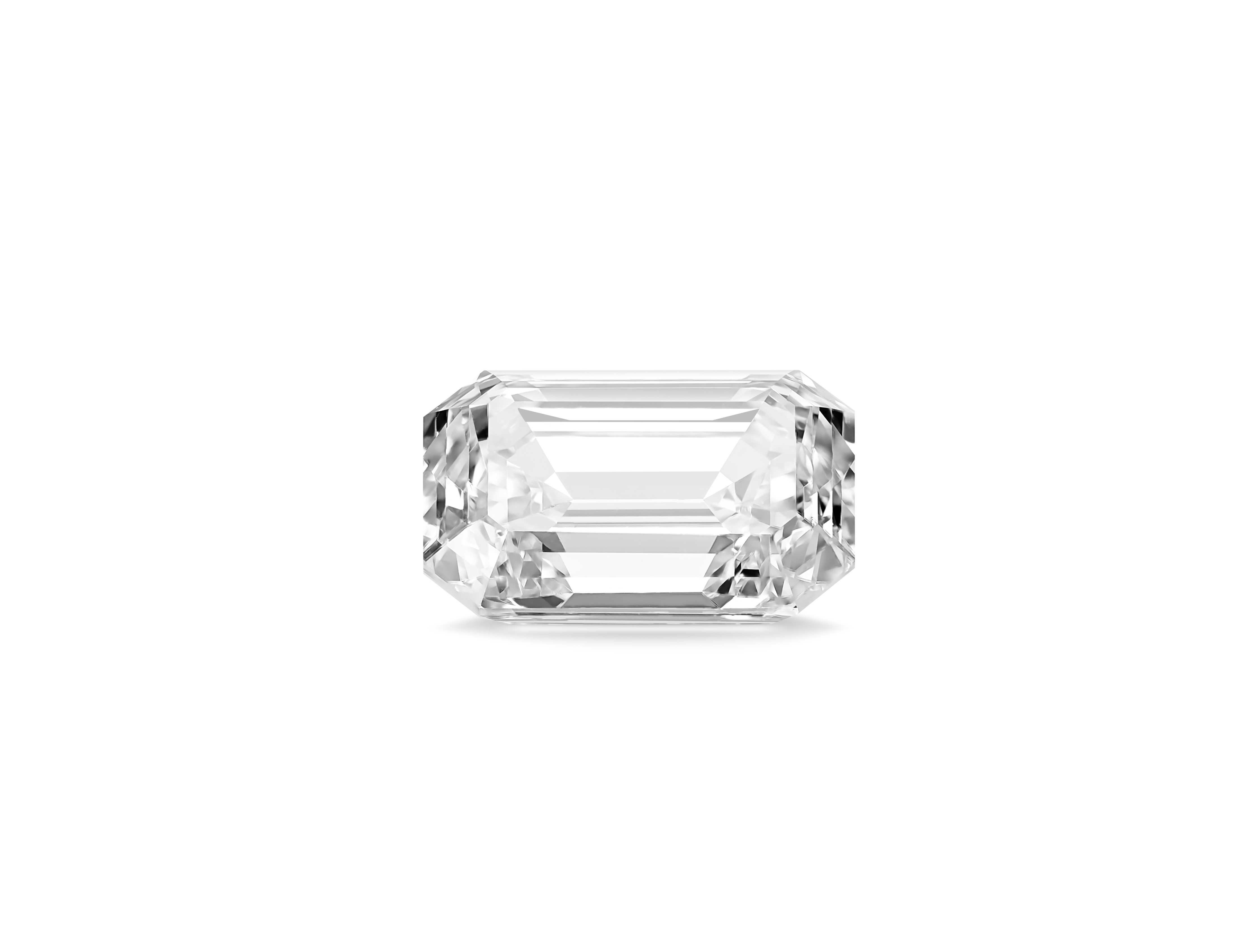 Finest Lab-Grown Loose 2ct. Emerald Cut Diamond | White