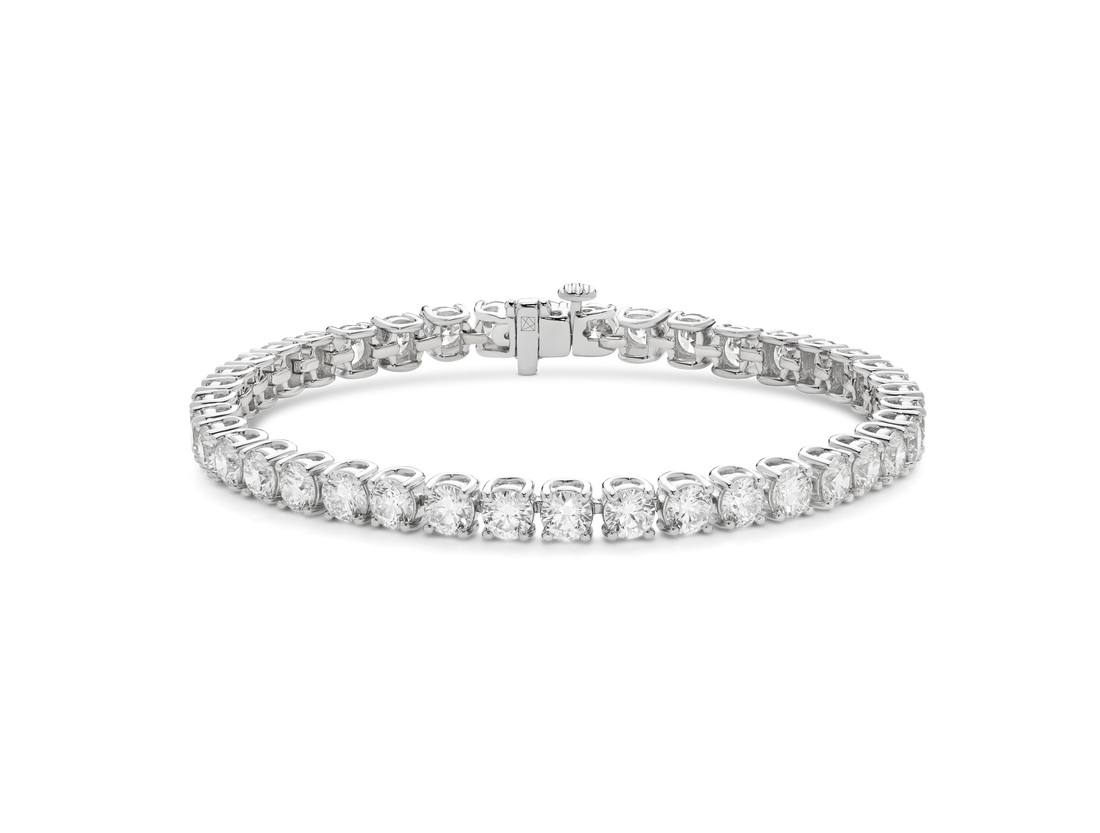 Lab-Grown Diamond Large Tennis Bracelet - G/H color, 7" length | White