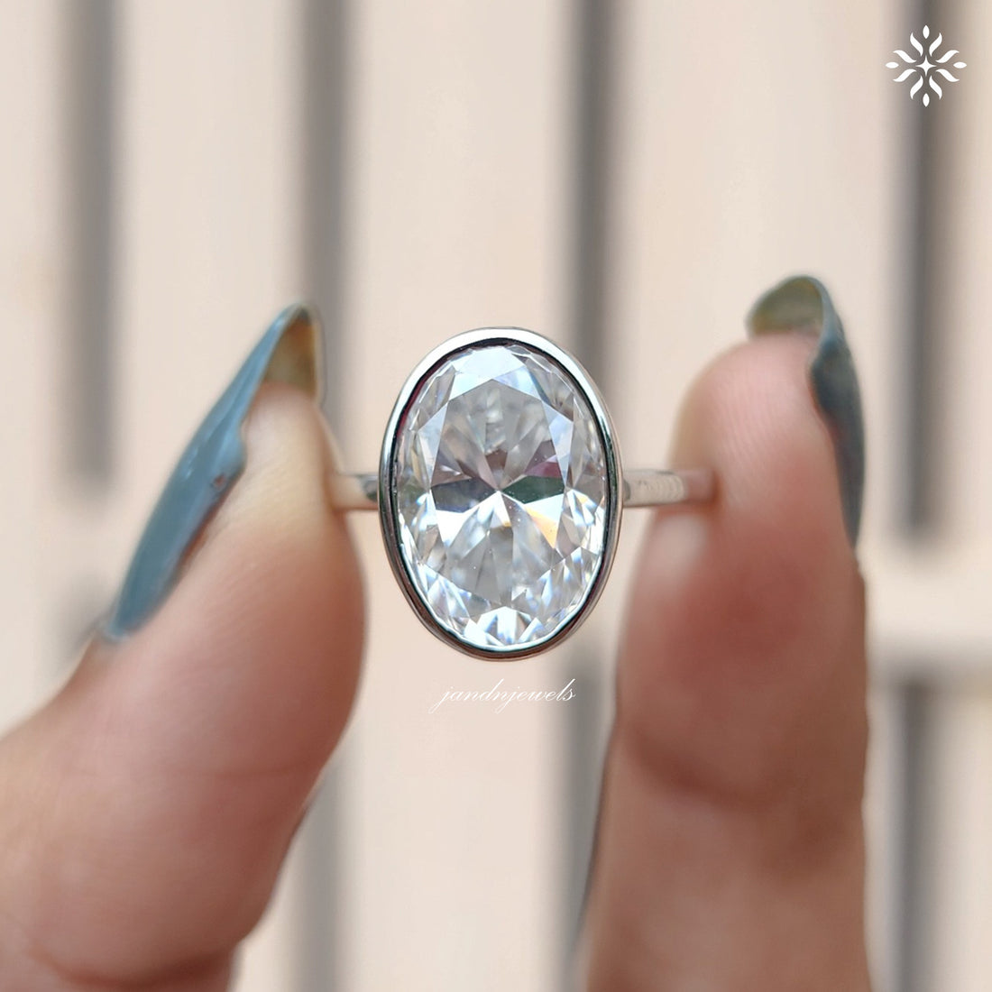 Leaf Vine Nature Inspired Enhancer Band Oval Moissanite Engagement Ring Set Double Band Bridal Ring Vintage Style Bridal Ring Set