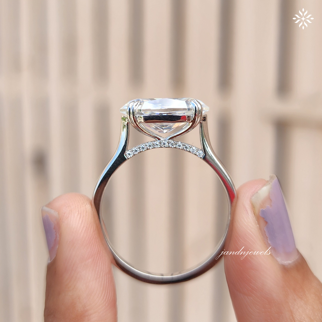 3CT Dutch Marquise Moissanite Ring 14K Gold Engagement Ring East West Dutch Marquise Ring Hidden Halo Ring Double Claw Prong Ring for Her