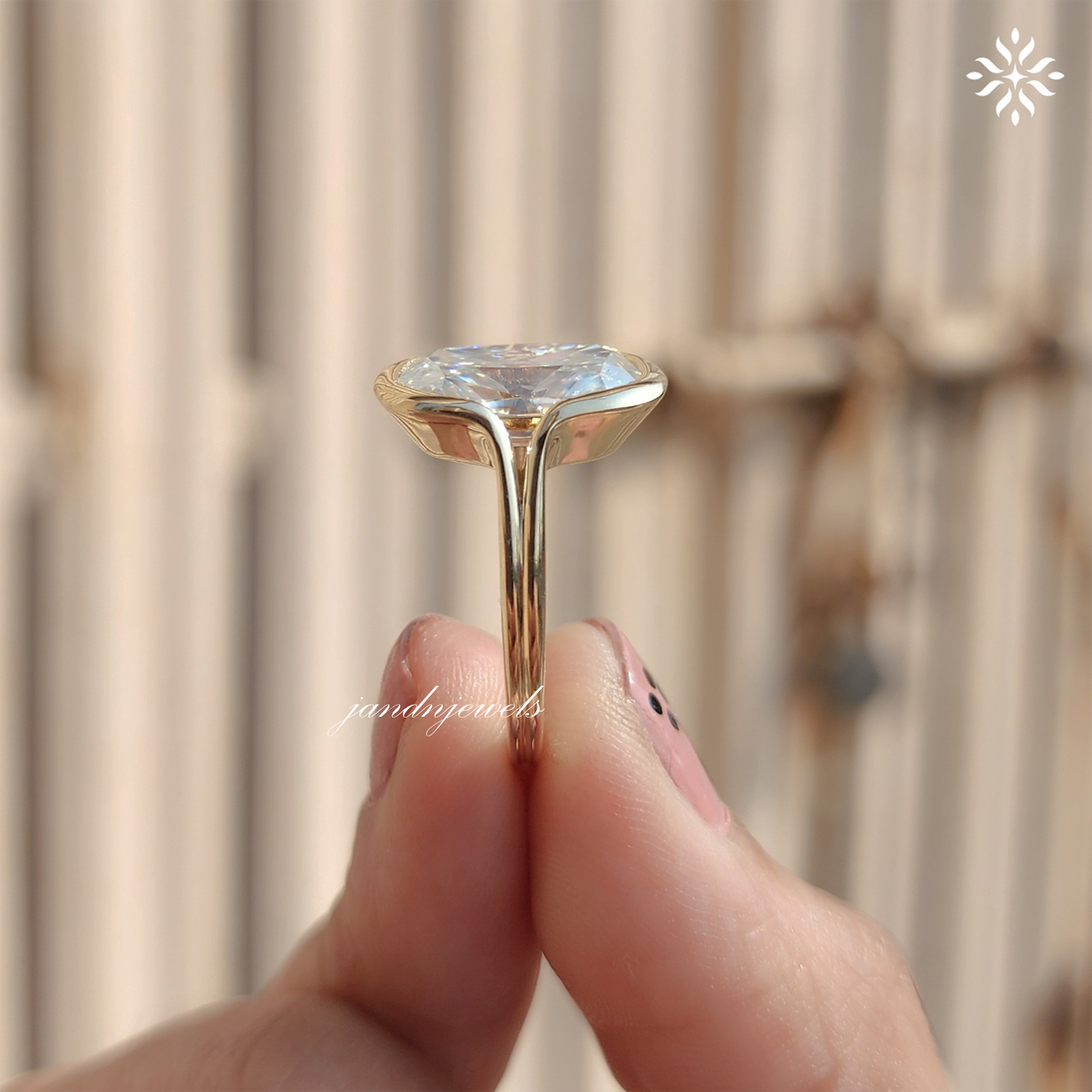 5CT Elongated Old Mine Cushion Cut Moissanite Ring Antique Cushion Diamond Ring 14K Solid Gold Ring Vintage Style Ring