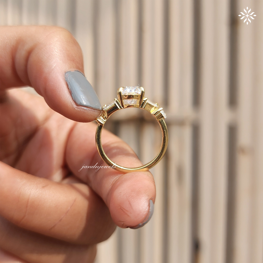 Oval Cluster Moissanite Engagement Ring Side Stone Baguette Ring 14k Gold Ring Wedding Ring Promise Ring for Woman Anniversary Ring