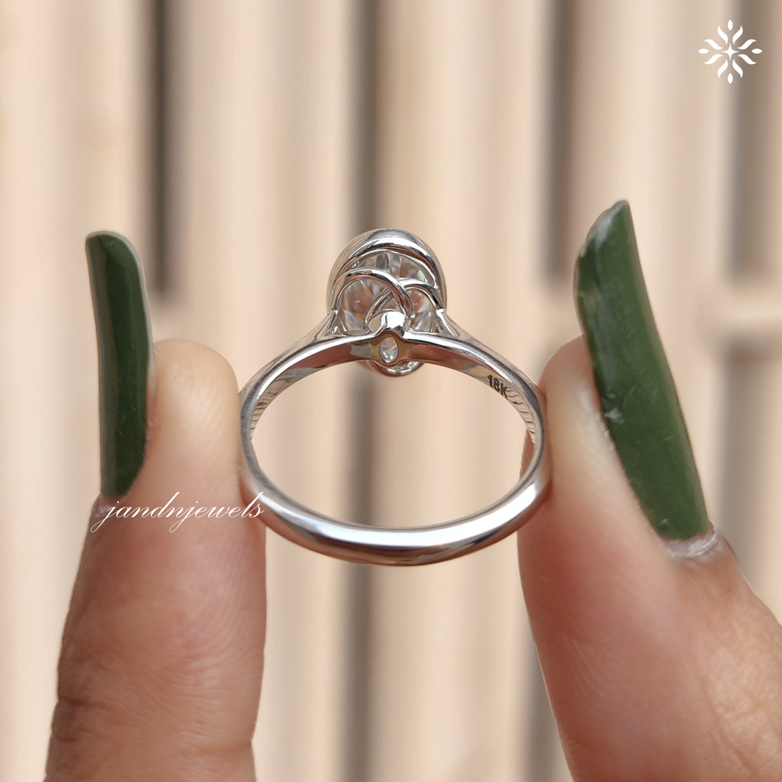 3CT Oval Cut Moissanite Wedding Ring 14k Solid White Gold Engagement Ring Bezel Set Moissanite Rings Gift's Rings For Her