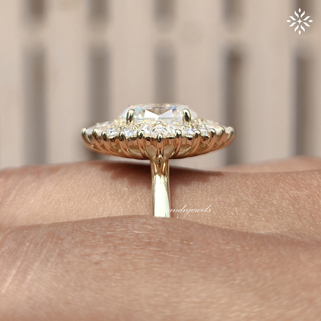 Starburst Oval Cut Moissanite Engagement Ring Art Deco Ring Oval Cut Ring 14k Gold Ring Wedding Ring Diamond Ring Anniversary Ring