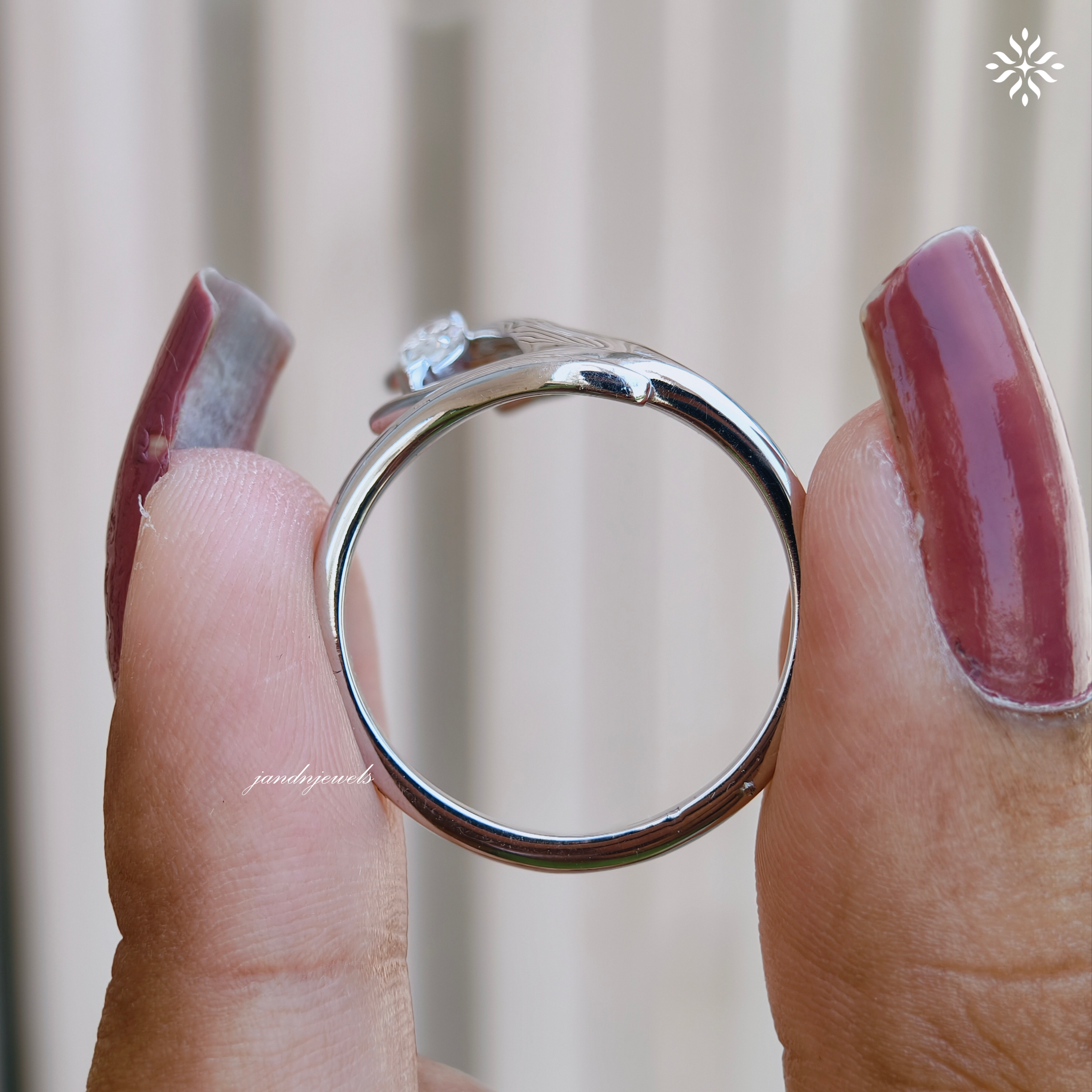 Sculptural Hand Style Marquise Moissanite Ring, Open Wrap Gold Ring, Modern Artistic Statement Ring