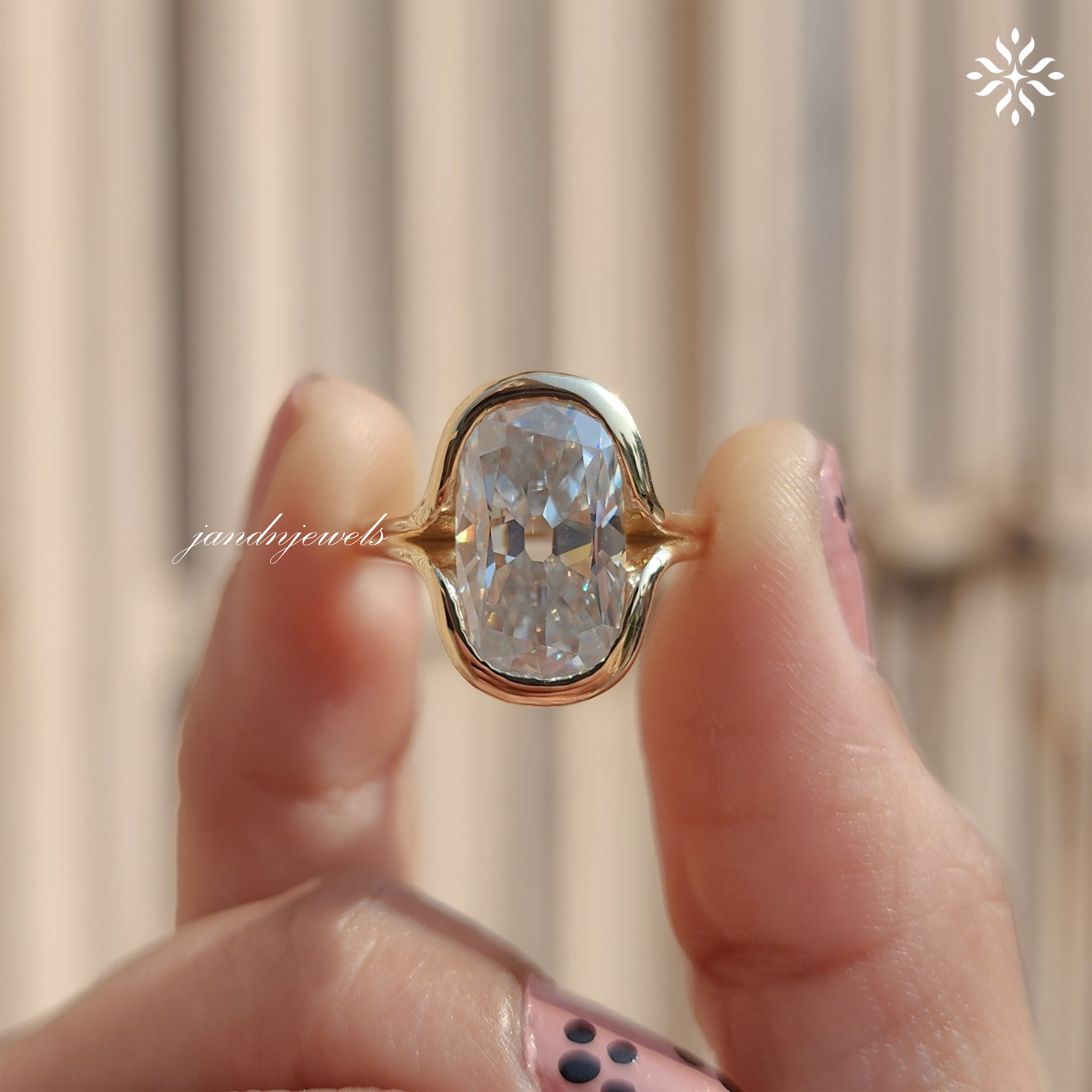 5CT Elongated Old Mine Cushion Cut Moissanite Ring Antique Cushion Diamond Ring 14K Solid Gold Ring Vintage Style Ring