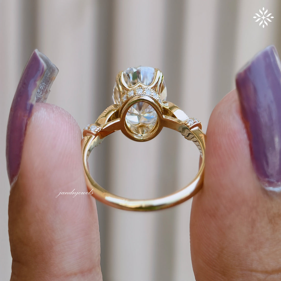 2.5CT Gorgeous Oval Cut Moissanite Engagement Ring Hidden Halo Ring 14K Gold Marquise Accent Wedding Ring for Her Vintage Filigree Ring