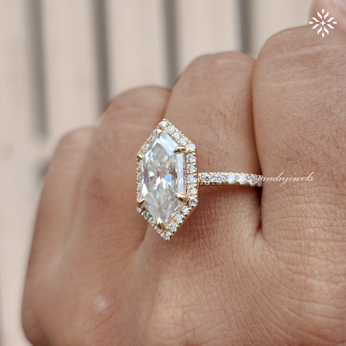 3CT Dutch Marquise Cut Moissanite Engagement Ring 14K Gold Halo Pave Band Hidden Halo Wedding Ring Anniversary Gift Proposal Ring For Her