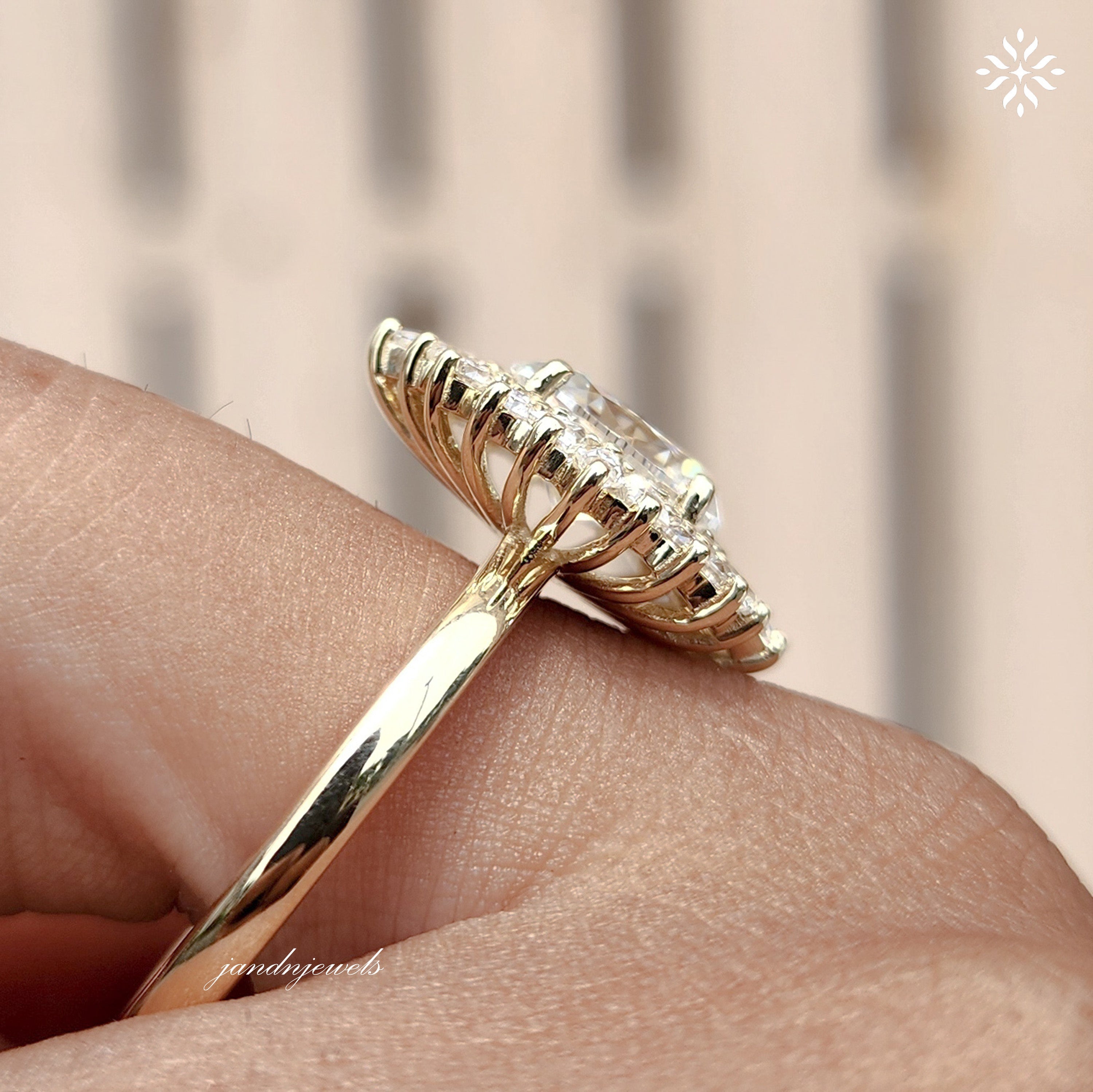 Starburst Oval Cut Moissanite Engagement Ring Art Deco Ring Oval Cut Ring 14k Gold Ring Wedding Ring Diamond Ring Anniversary Ring