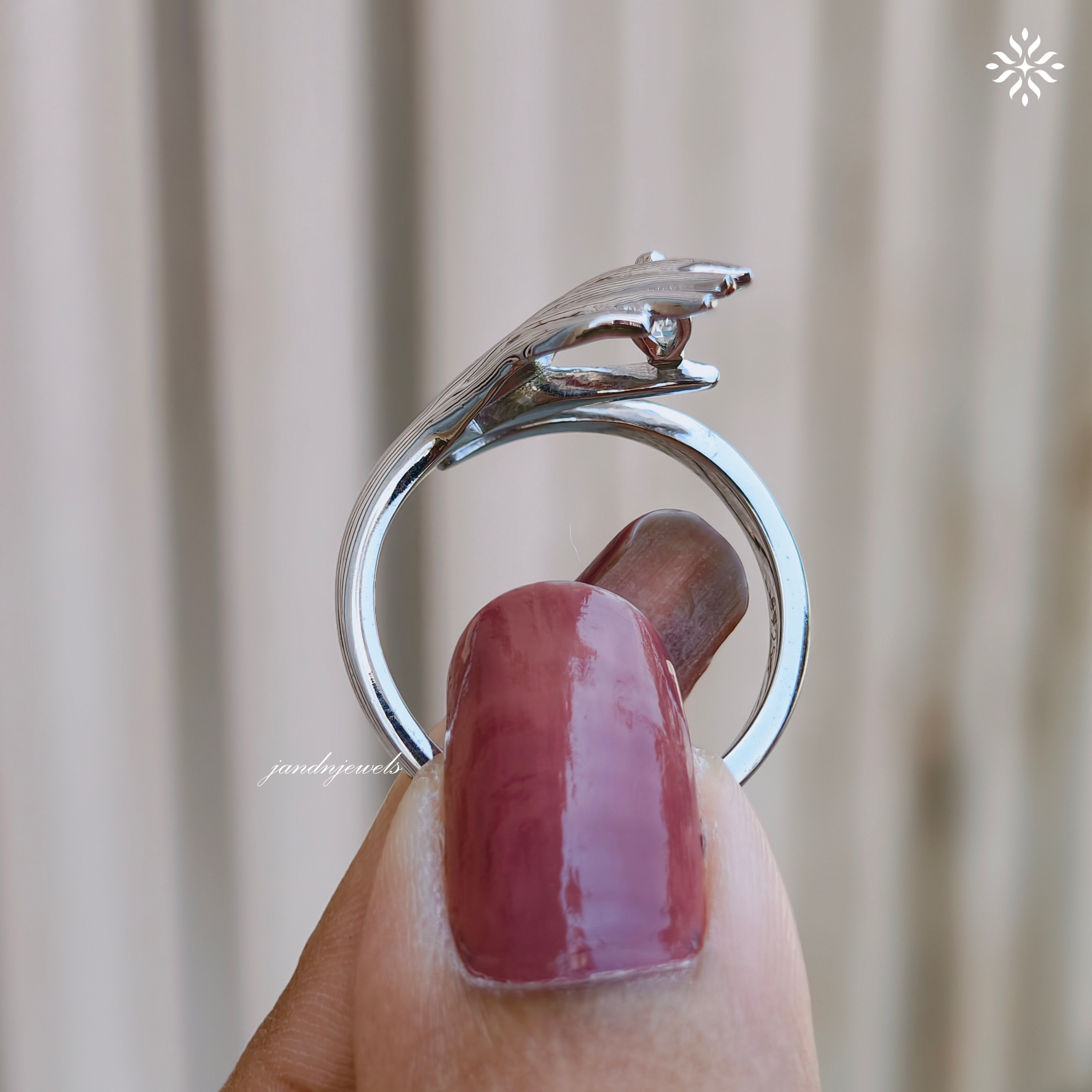 Sculptural Hand Style Marquise Moissanite Ring, Open Wrap Gold Ring, Modern Artistic Statement Ring