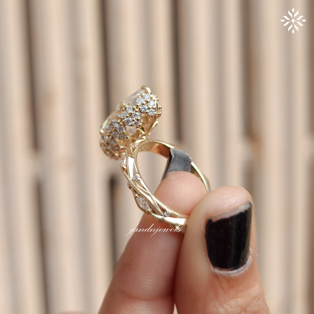 4CT Vintage Marquise Cut Moissanite Engagement Ring Art Deco Hidden Halo Ring 14K Solid Gold Ring Diamond Ring Classic Marquise Ring
