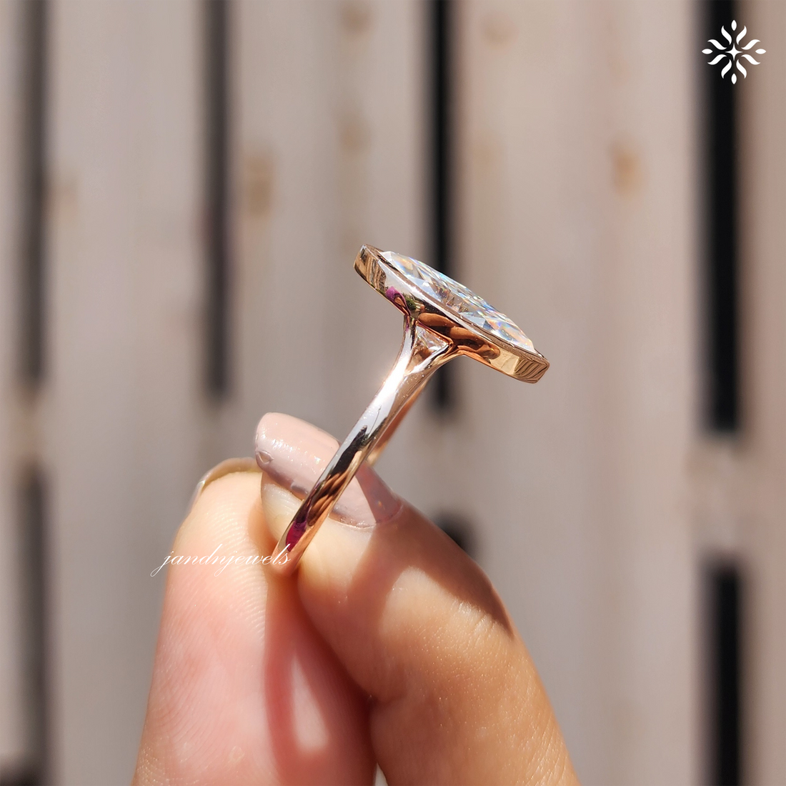 2CT Marquise Cut Moissanite Engagement Ring Classic Bezel Set Ring 14K Solid Gold Ring Wedding Ring Solitaire Ring Anniversary Ring