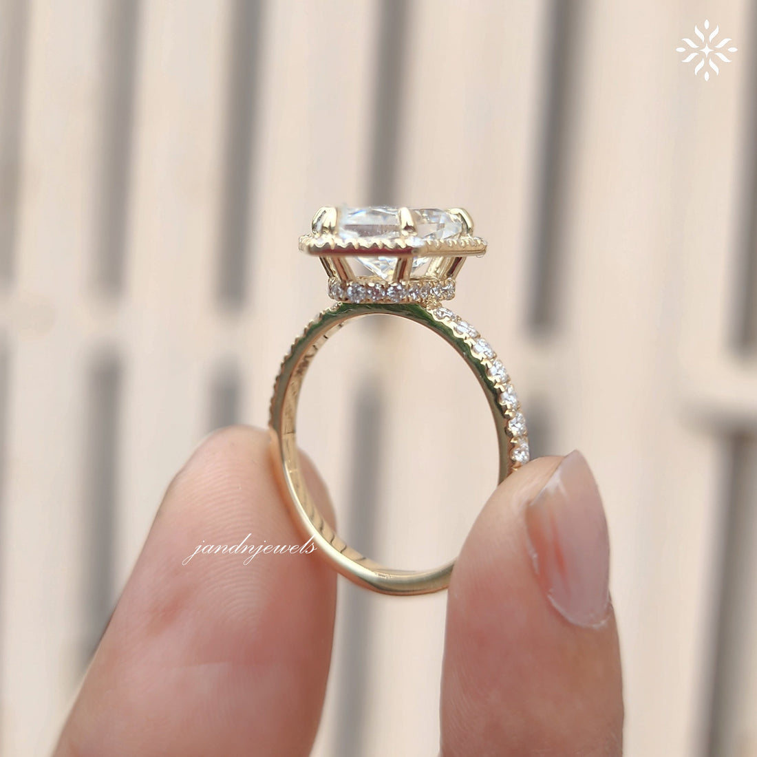 3CT Dutch Marquise Cut Moissanite Engagement Ring 14K Gold Halo Pave Band Hidden Halo Wedding Ring Anniversary Gift Proposal Ring For Her