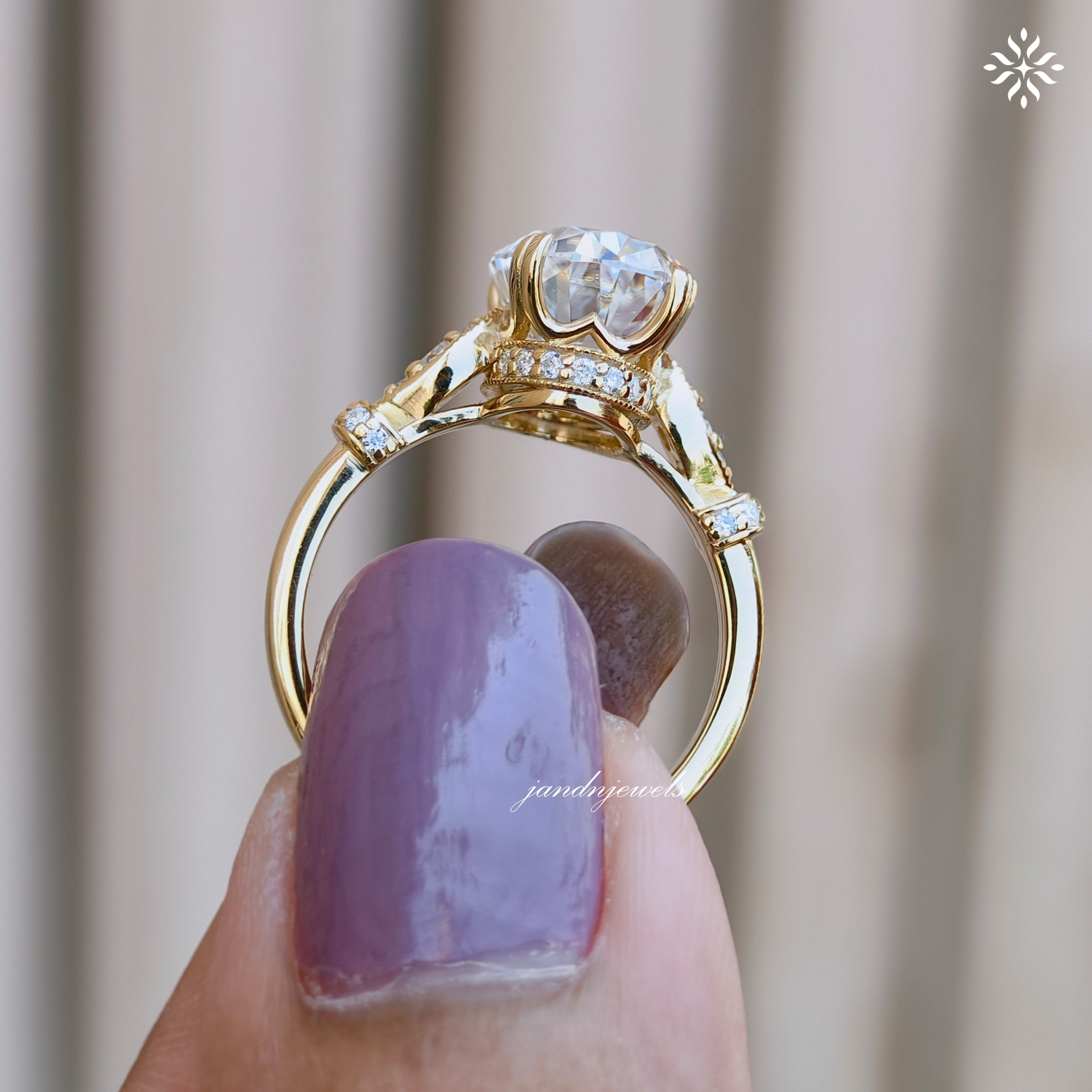2.5CT Gorgeous Oval Cut Moissanite Engagement Ring Hidden Halo Ring 14K Gold Marquise Accent Wedding Ring for Her Vintage Filigree Ring