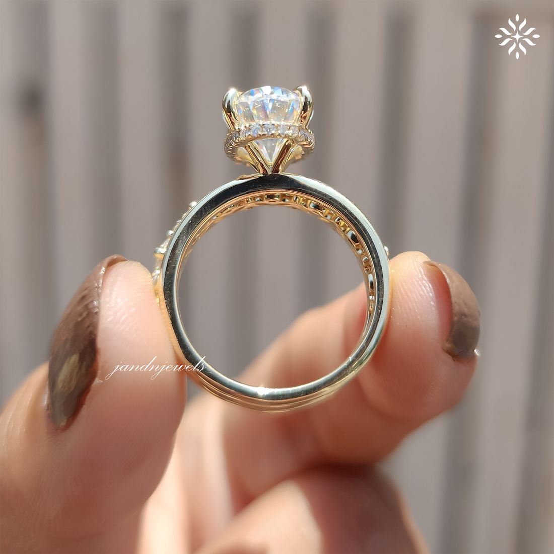 3CT Oval Moissanite Engagement Ring Set Hidden Halo Bridal Ring Set 14K Solid Gold Ring Marquise And Round Cut band 14K Solid Gold Ring