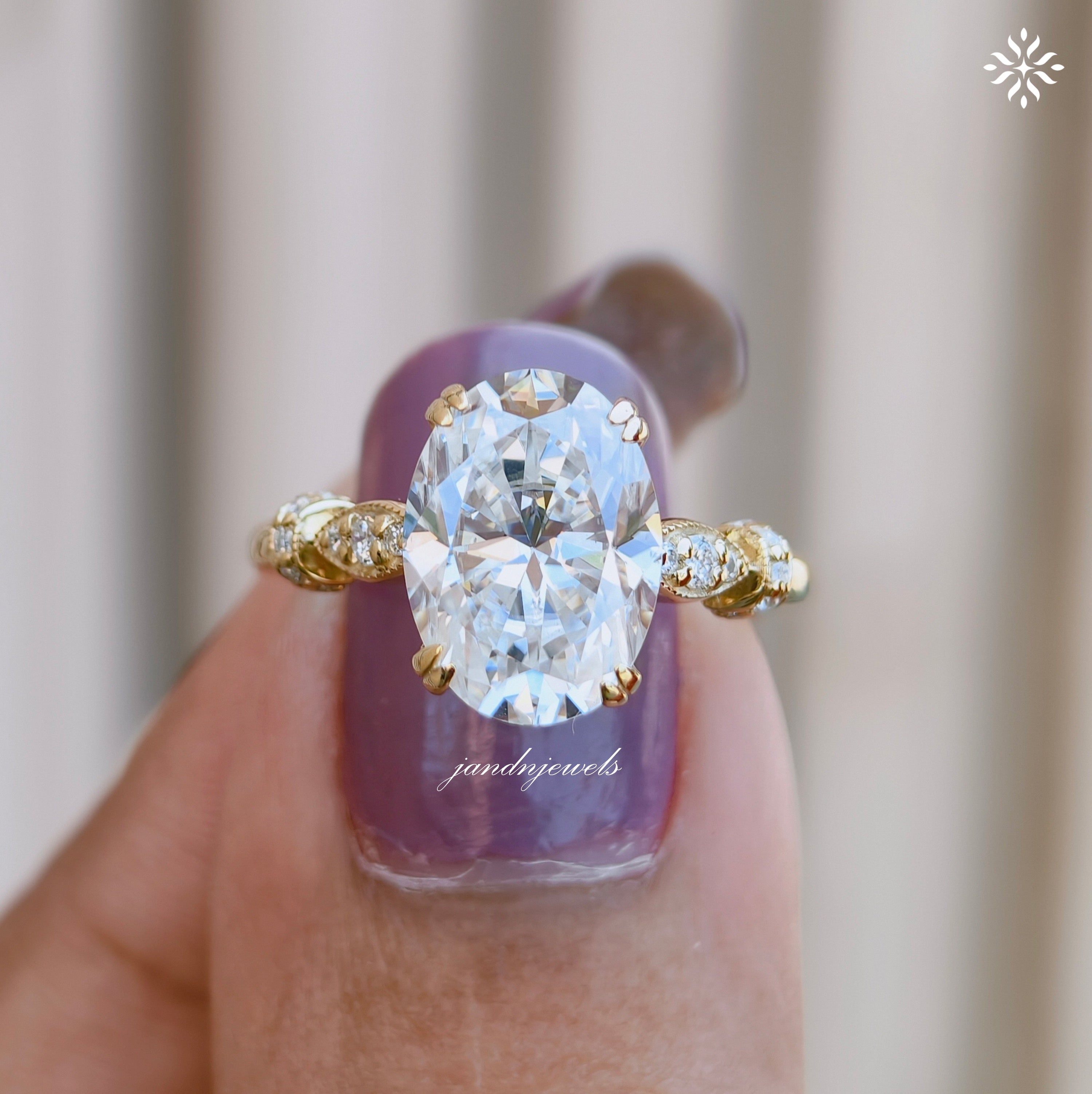 2.5CT Gorgeous Oval Cut Moissanite Engagement Ring Hidden Halo Ring 14K Gold Marquise Accent Wedding Ring for Her Vintage Filigree Ring