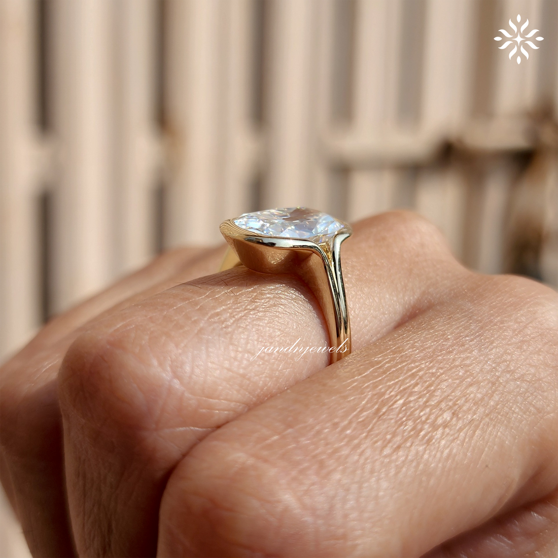 5CT Elongated Old Mine Cushion Cut Moissanite Ring Antique Cushion Diamond Ring 14K Solid Gold Ring Vintage Style Ring