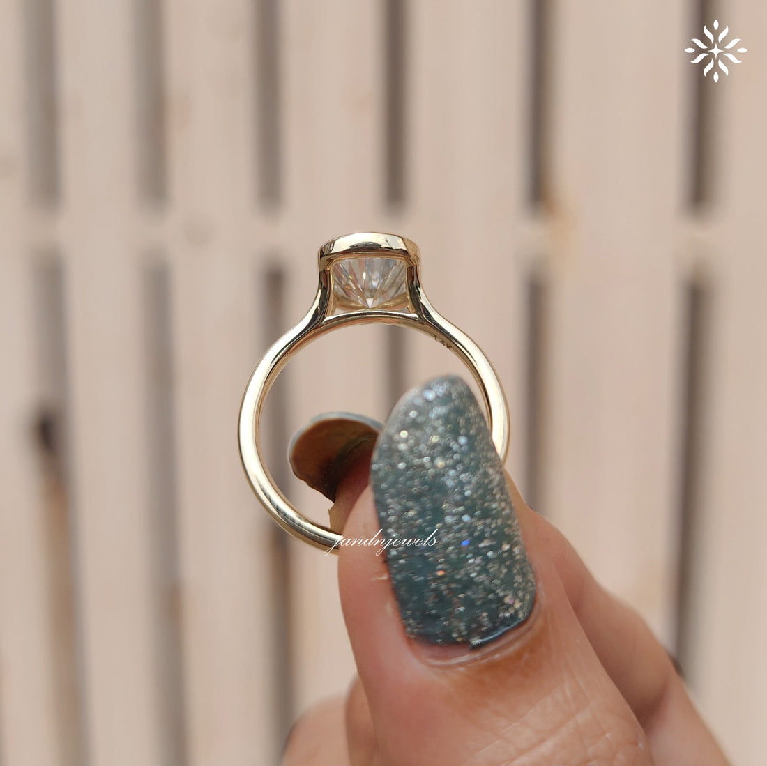 2CT Elongated Cushion Cut Engagement Ring Bezel Set Unique Split Shank And Cathedral Setting Ring 14K Solid Gold Ring