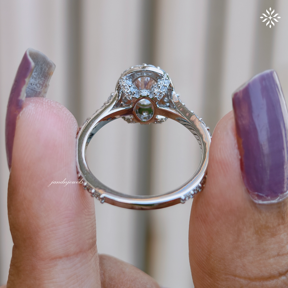 Oval Halo Lab Grown Diamond Ring, Hidden Halo Engagement Ring, 14K Gold Wedding Band, Bridal Ring Everbee logo Analyze listing