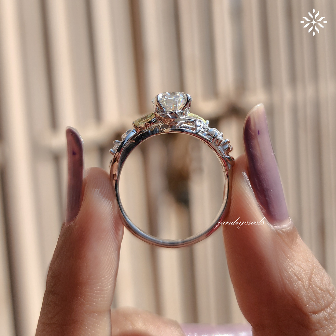 3 CT Floral Oval Cut Moissanite Engagement Ring Vintage Solid Gold Moissanite Solitaire Wedding Ring Nature Inspire Ring Gift For Girlfriend